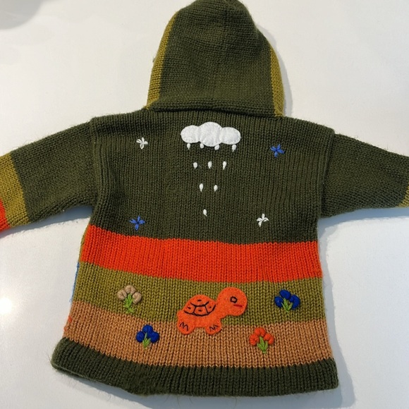 Sisandina size 0 kids sweater handmade EUC 12-24mo - Picture 4 of 4